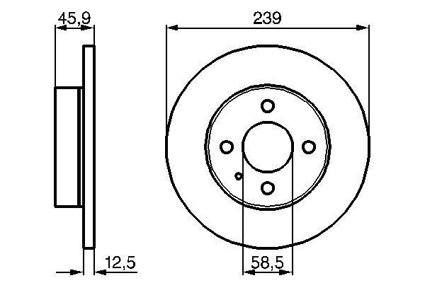 BOSCH 0 986 478 212 - Bremsscheibe