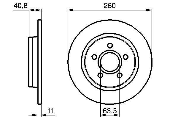 BOSCH 0 986 479 253 - Bremsscheibe