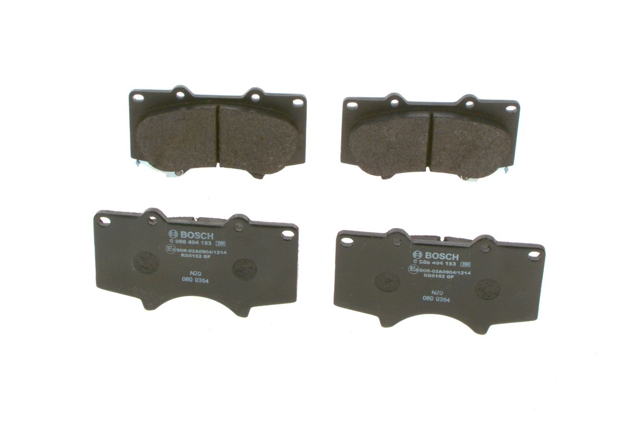 BOSCH 0 986 494 153 - Bremsbelagsatz, Scheibenbremse