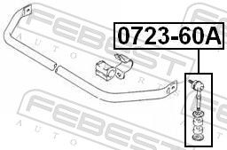 FEBEST 0723-60A - Stange/Strebe, Stabilisator