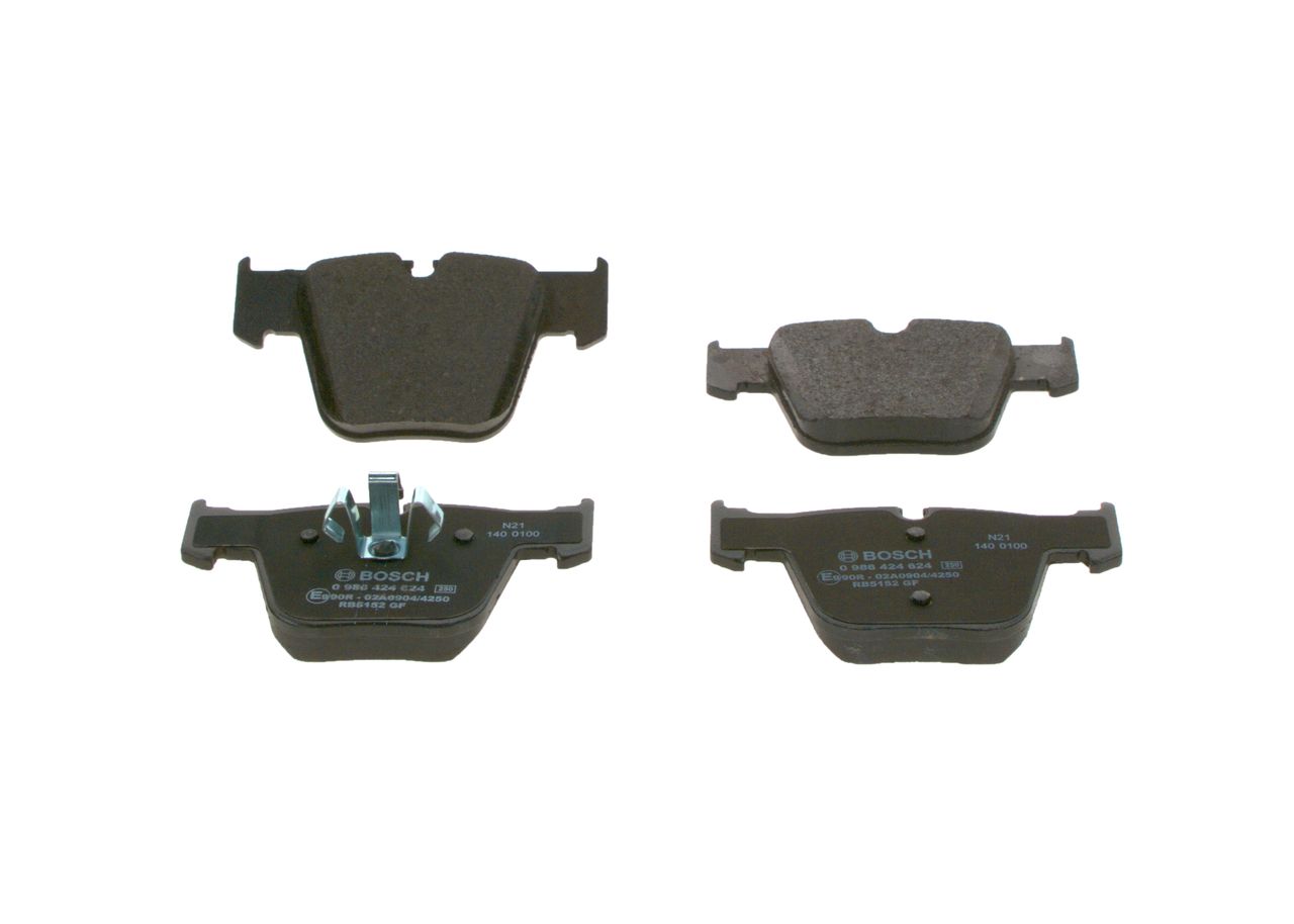 BOSCH 0 986 424 624 - Bremsbelagsatz, Scheibenbremse