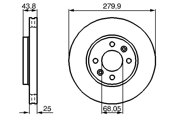 BOSCH 0 986 478 505 - Bremsscheibe