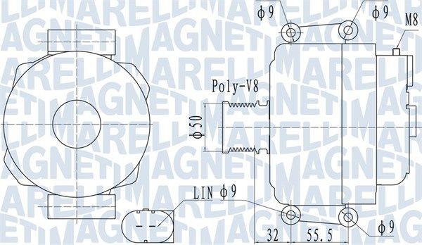 MAGNETI MARELLI 063732055010 - Generator