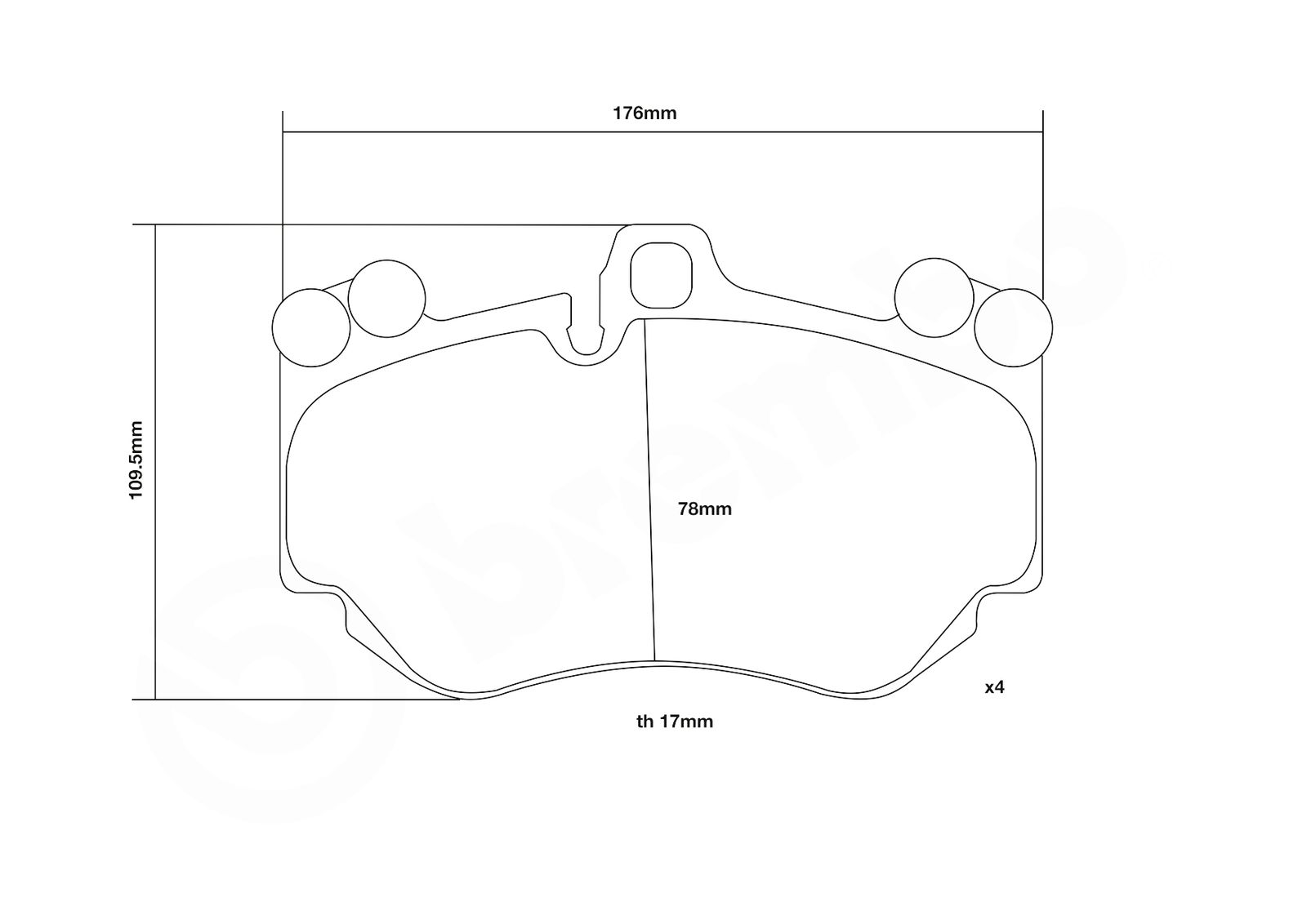 BREMBO 07.B314.19 - Hochleistungs-Bremsbelagsatz
