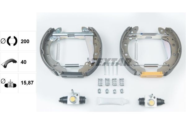TEXTAR 84044708 - Bremsbackensatz