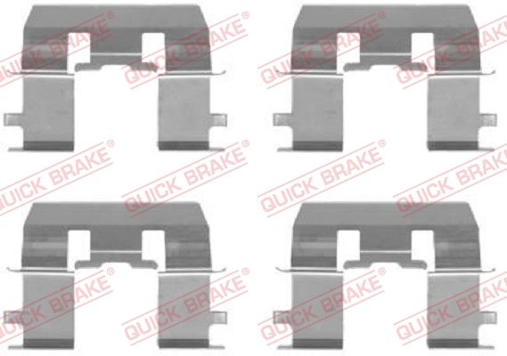 QUICK BRAKE 109-1281 - Zubehörsatz, Scheibenbremsbelag