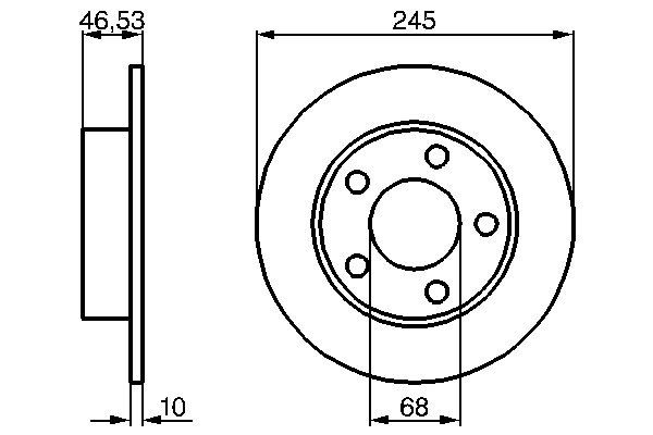 BOSCH 0 986 478 315 - Bremsscheibe