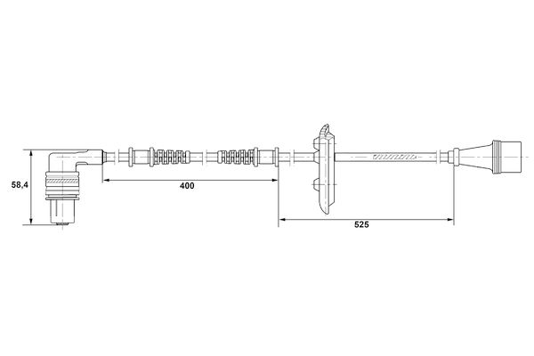 BOSCH 0 265 001 282 - Sensor, Raddrehzahl