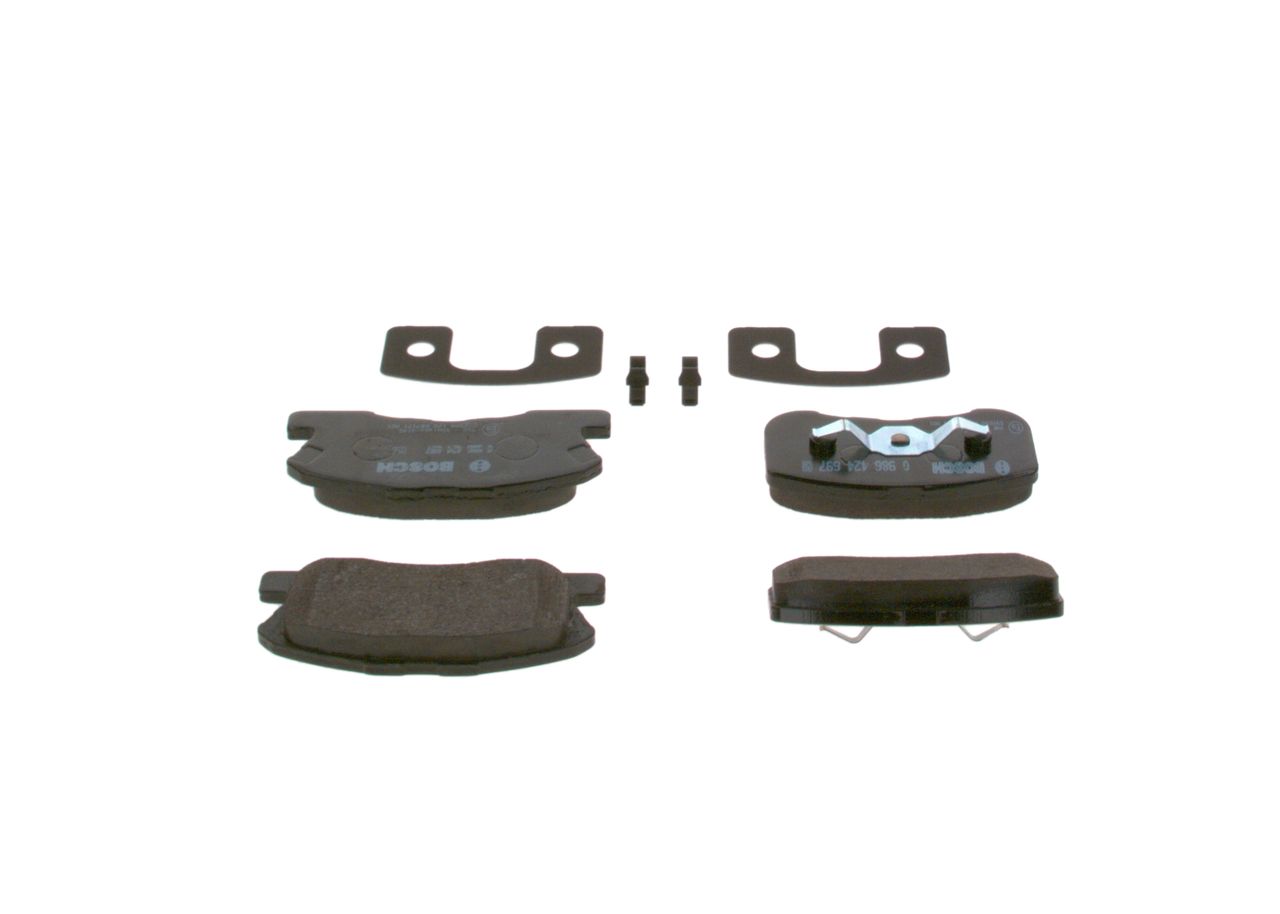 BOSCH 0 986 424 697 - Bremsbelagsatz, Scheibenbremse
