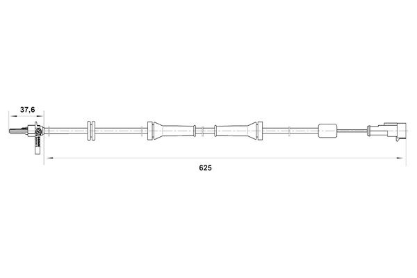 BOSCH 0 265 007 018 - Sensor, Raddrehzahl