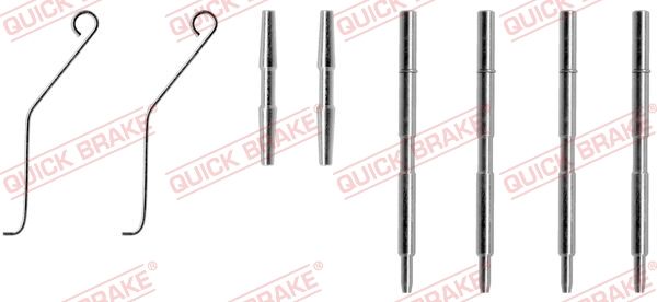 QUICK BRAKE 109-1044 - Zubehörsatz, Scheibenbremsbelag