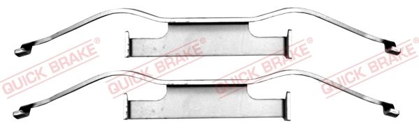 QUICK BRAKE 109-1680 - Zubehörsatz, Scheibenbremsbelag