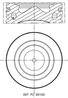 MAHLE 007 PI 00102 000 - Kolben