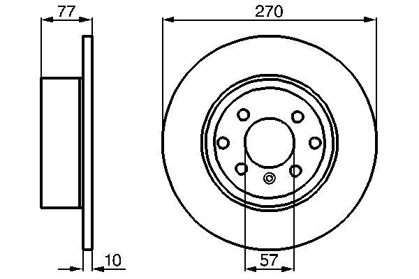 BOSCH 0 986 478 504 - Bremsscheibe