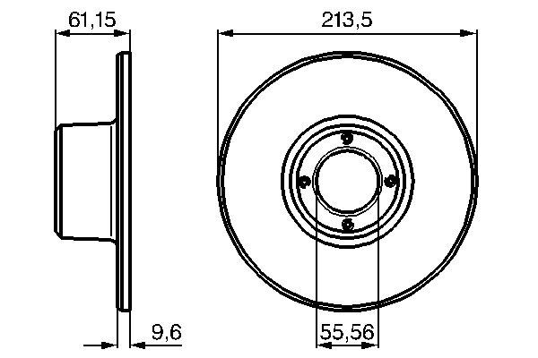 BOSCH 0 986 478 811 - Bremsscheibe