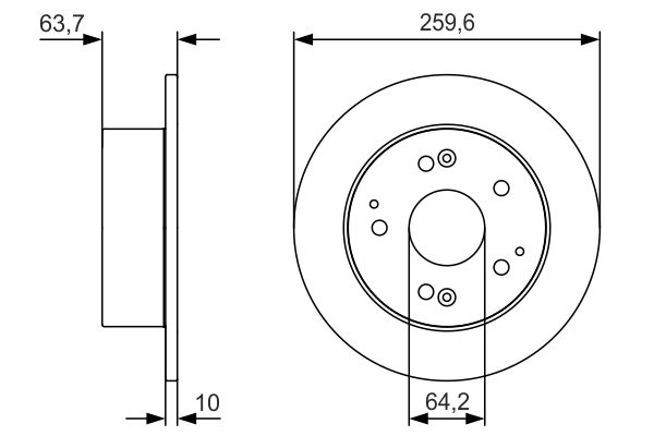BOSCH 0 986 479 V39 - Bremsscheibe