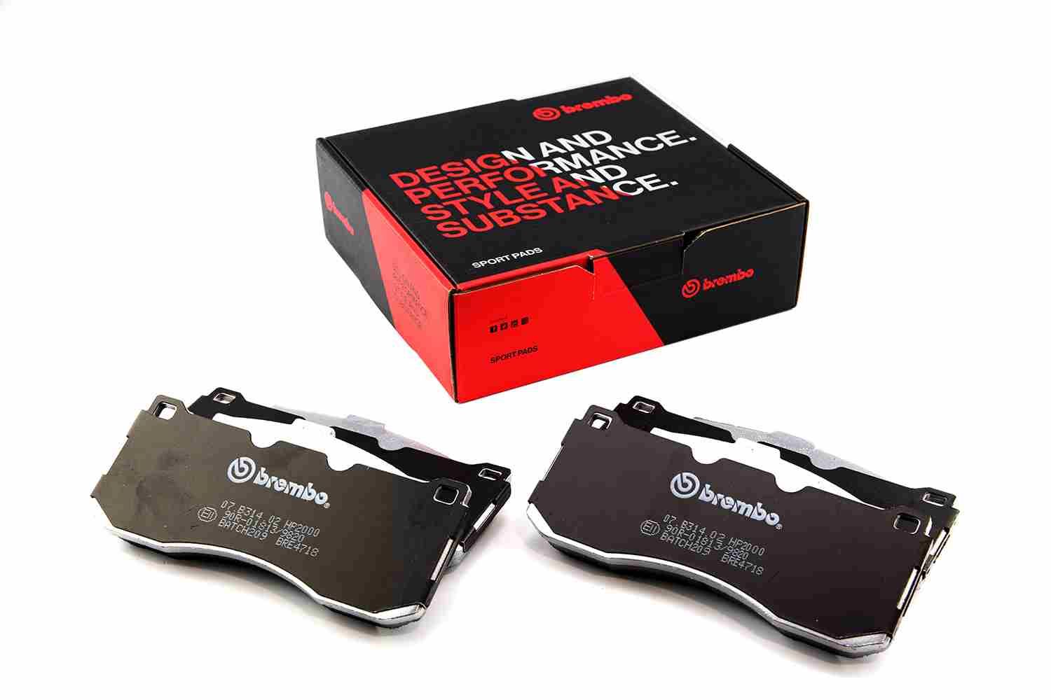BREMBO 07.B314.02 - Hochleistungs-Bremsbelagsatz