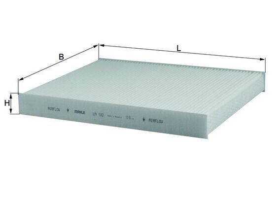 KNECHT LA 182 - Filter, Innenraumluft
