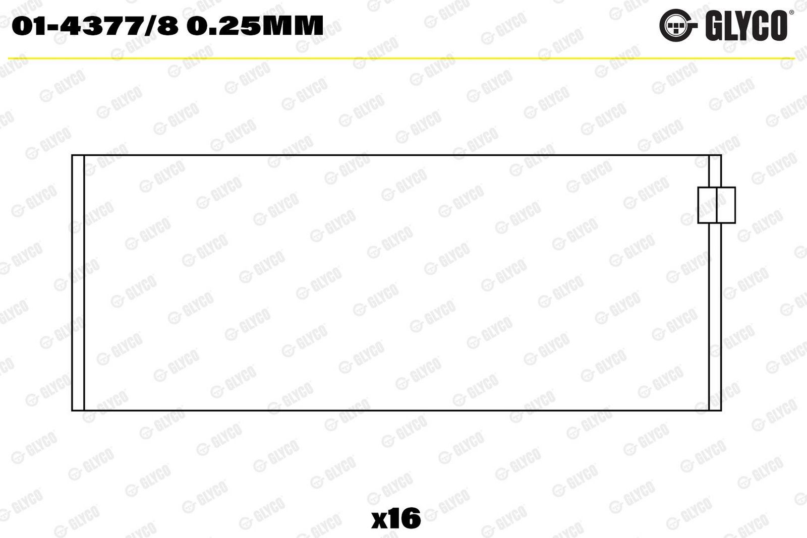 GLYCO 01-4377/8 0.25mm - Pleuellagerschale