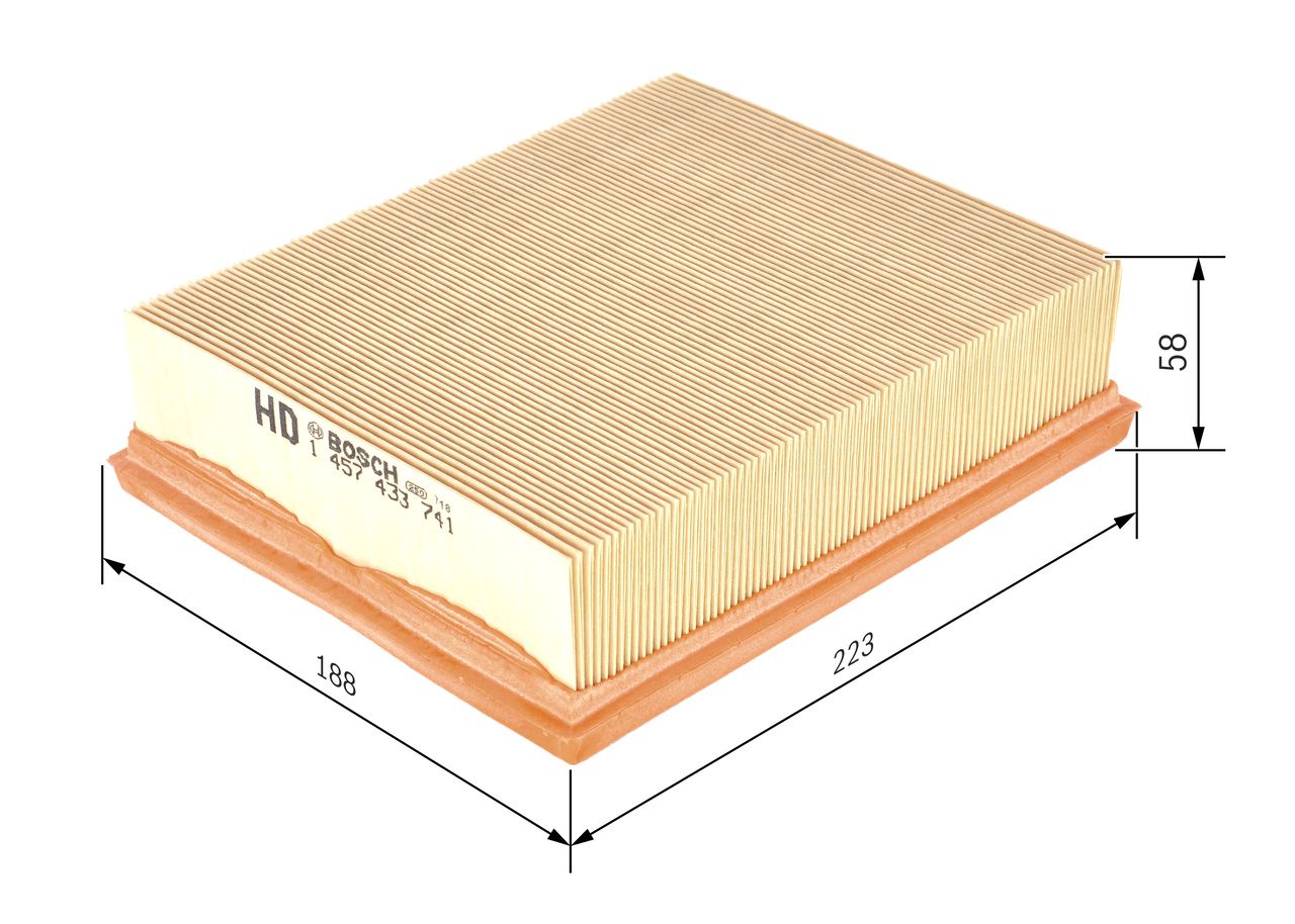 BOSCH 1 457 433 741 - Luftfilter