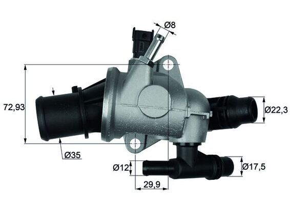 MAHLE TI 152 88 - Thermostat, Kühlmittel