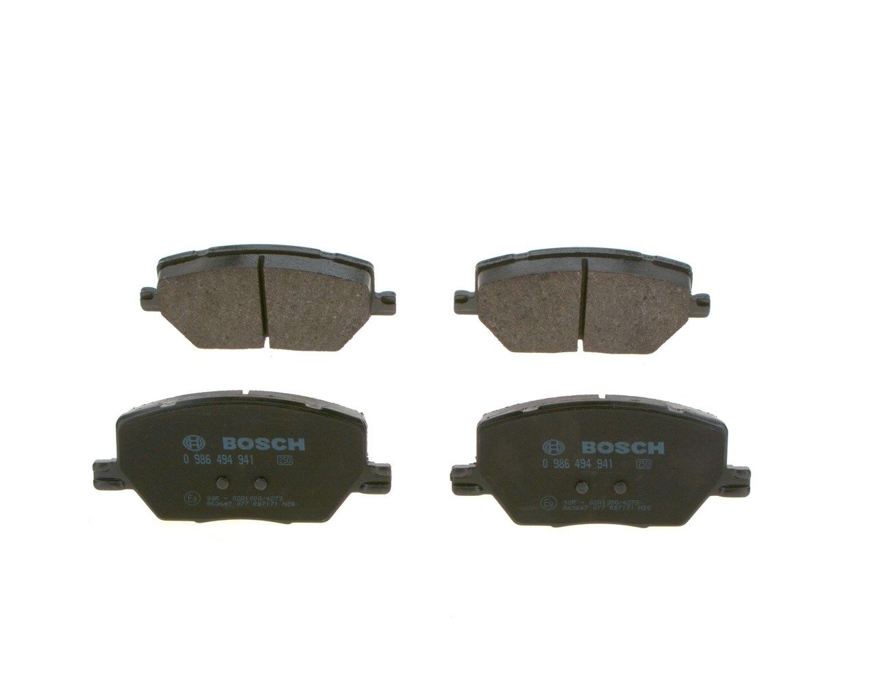 BOSCH 0 986 494 941 - Bremsbelagsatz, Scheibenbremse