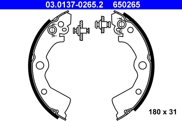 ATE 03.0137-0265.2 - Bremsbackensatz