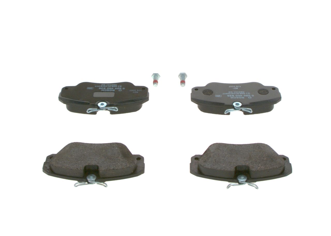 BOSCH 0 986 460 939 - Bremsbelagsatz, Scheibenbremse