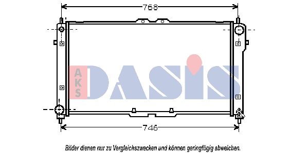 AKS DASIS 091060N - Kühler, Motorkühlung
