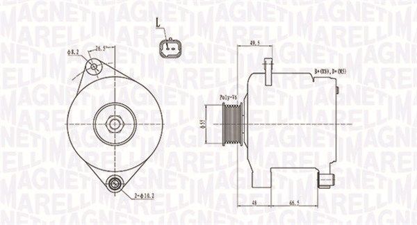MAGNETI MARELLI 063731444010 - Generator