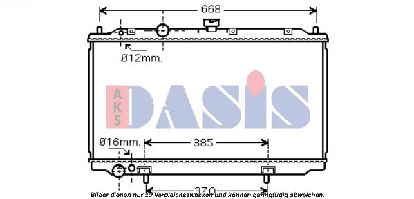 AKS DASIS 070071N - Kühler, Motorkühlung