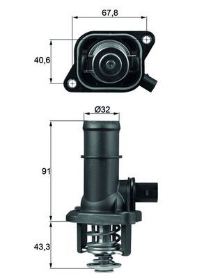 MAHLE TI 16 105 - Thermostat, Kühlmittel