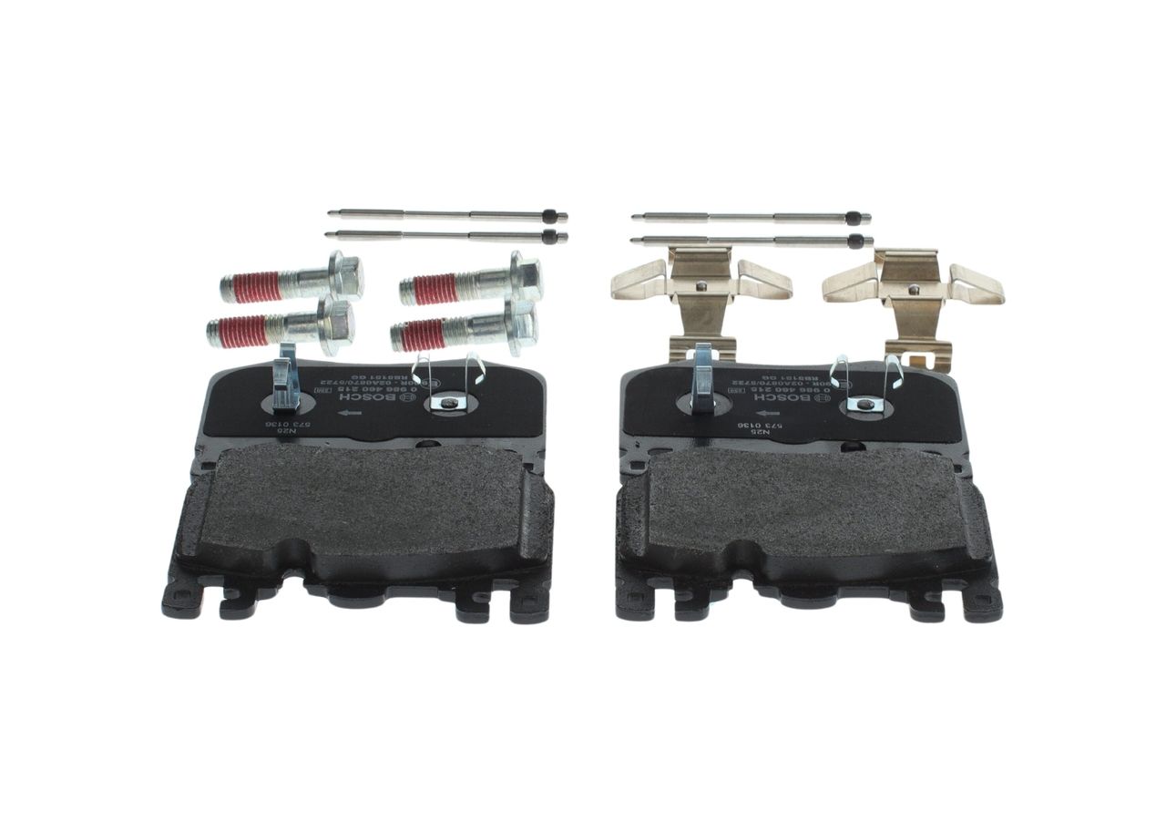 BOSCH 0 986 460 215 - Bremsbelagsatz, Scheibenbremse