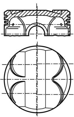 MAHLE 081 PI 00101 000 - Kolben