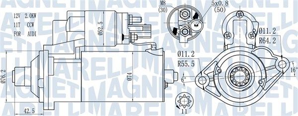 MAGNETI MARELLI 063721512010 - Starter