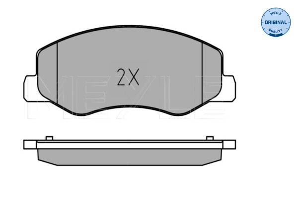 MEYLE 025 251 7218/W - Bremsbelagsatz, Scheibenbremse
