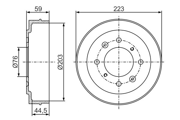 BOSCH 0 986 477 234 - Bremstrommel