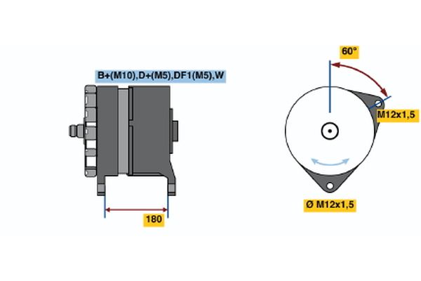 BOSCH 0 120 689 544 - Generator