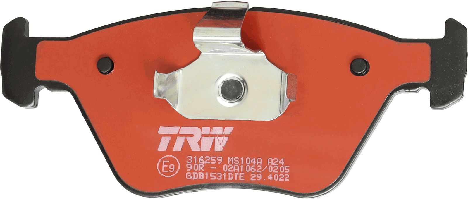 TRW GDB1531DTE - Bremsbelagsatz, Scheibenbremse