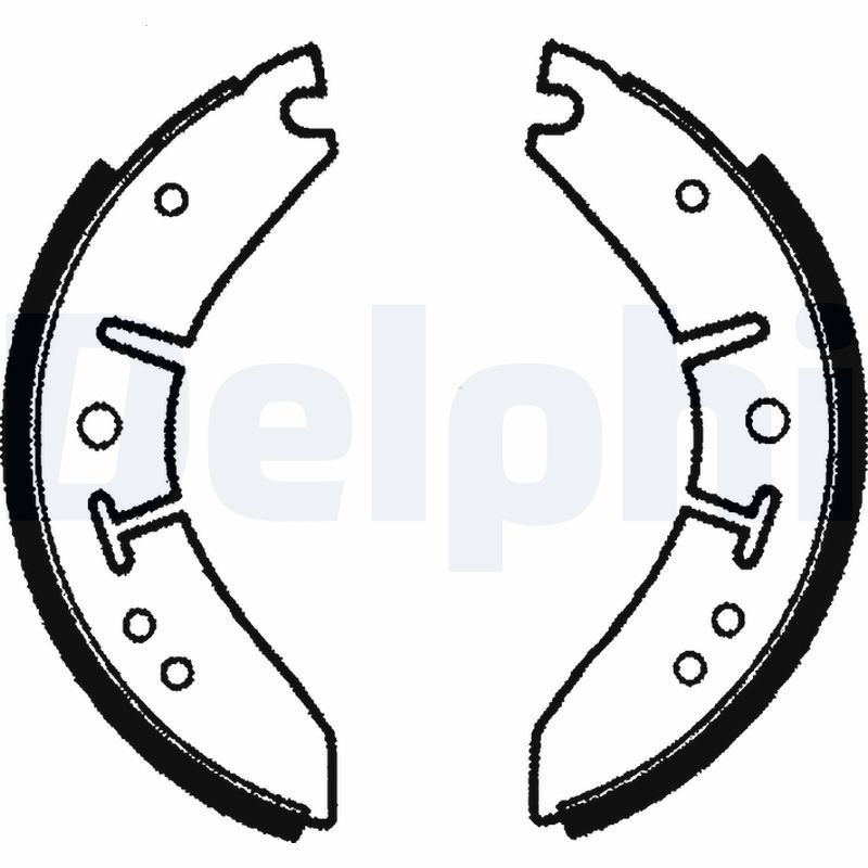 DELPHI LS1003 - Bremsbackensatz
