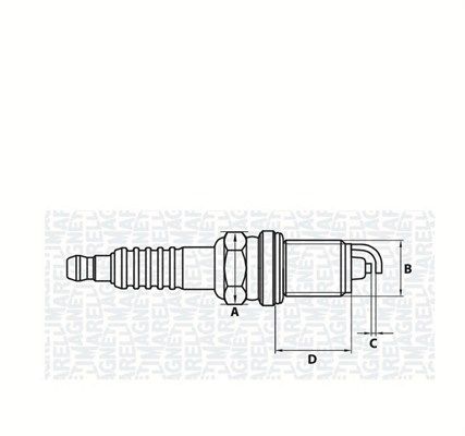 MAGNETI MARELLI 062000774304 - Zündkerze