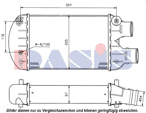 AKS DASIS 087080N - Ladeluftkühler