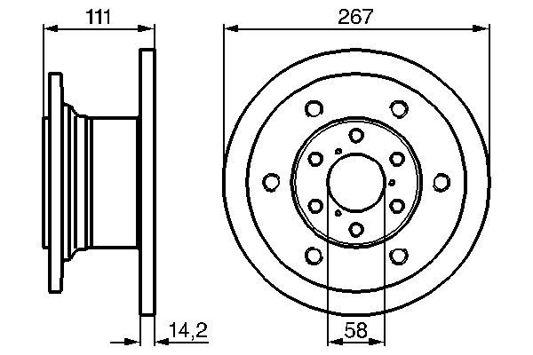 BOSCH 0 986 478 742 - Bremsscheibe
