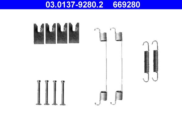 ATE 03.0137-9280.2 - Zubehörsatz, Bremsbacken