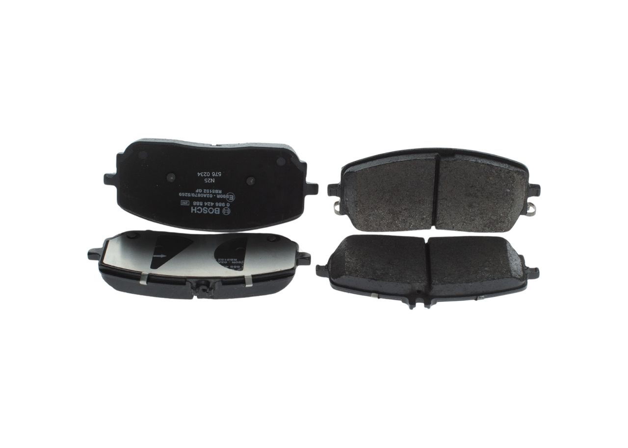 BOSCH 0 986 424 888 - Bremsbelagsatz, Scheibenbremse
