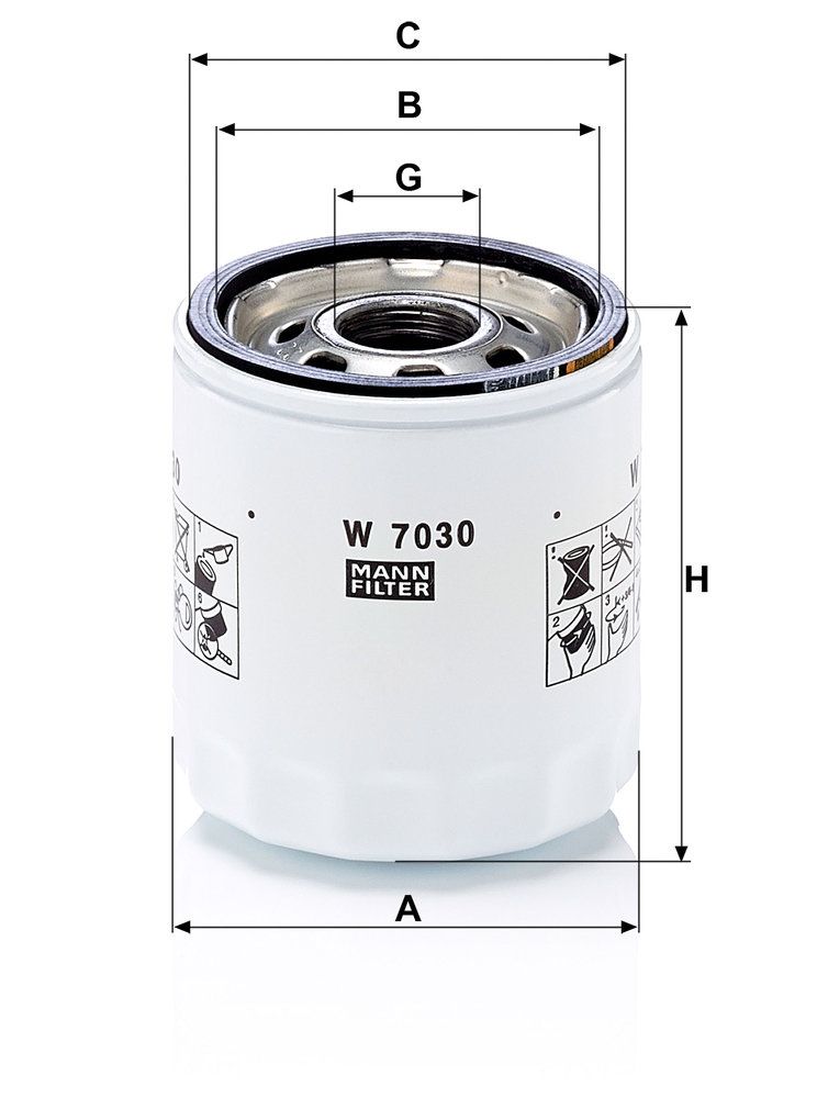 MANN-FILTER W 7030 - Ölfilter