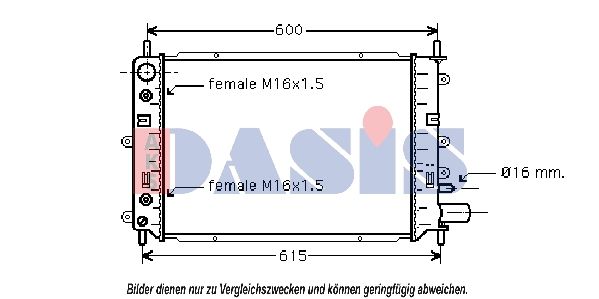 AKS DASIS 090810N - Kühler, Motorkühlung