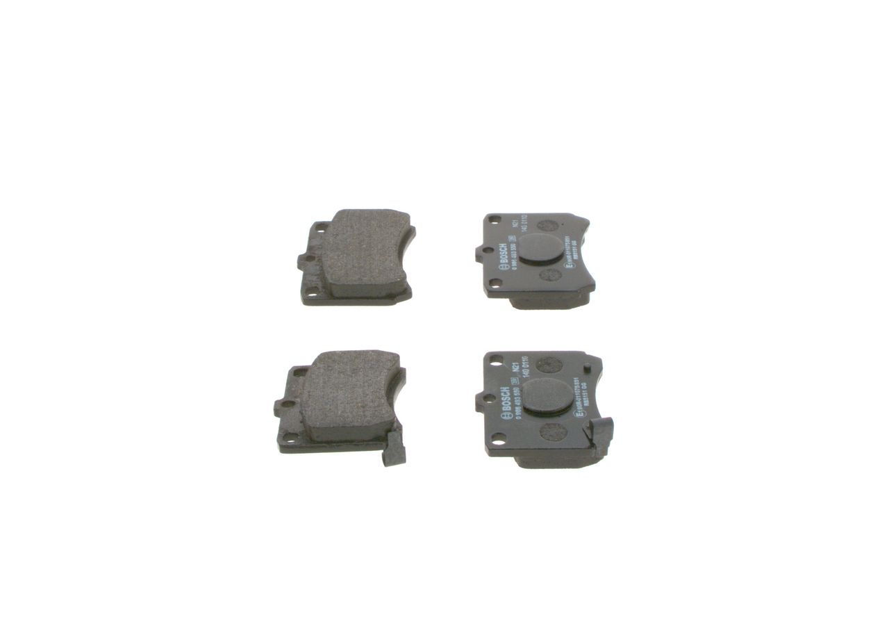 BOSCH 0 986 493 550 - Bremsbelagsatz, Scheibenbremse