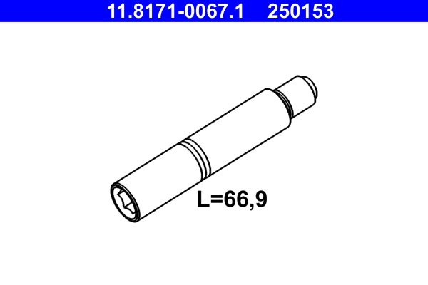 ATE 11.8171-0067.1 - Führungsbolzen, Bremssattel