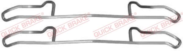 QUICK BRAKE 109-1100 - Zubehörsatz, Scheibenbremsbelag